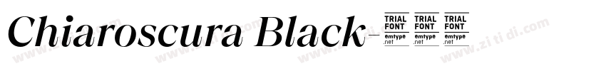 Chiaroscura Black字体转换